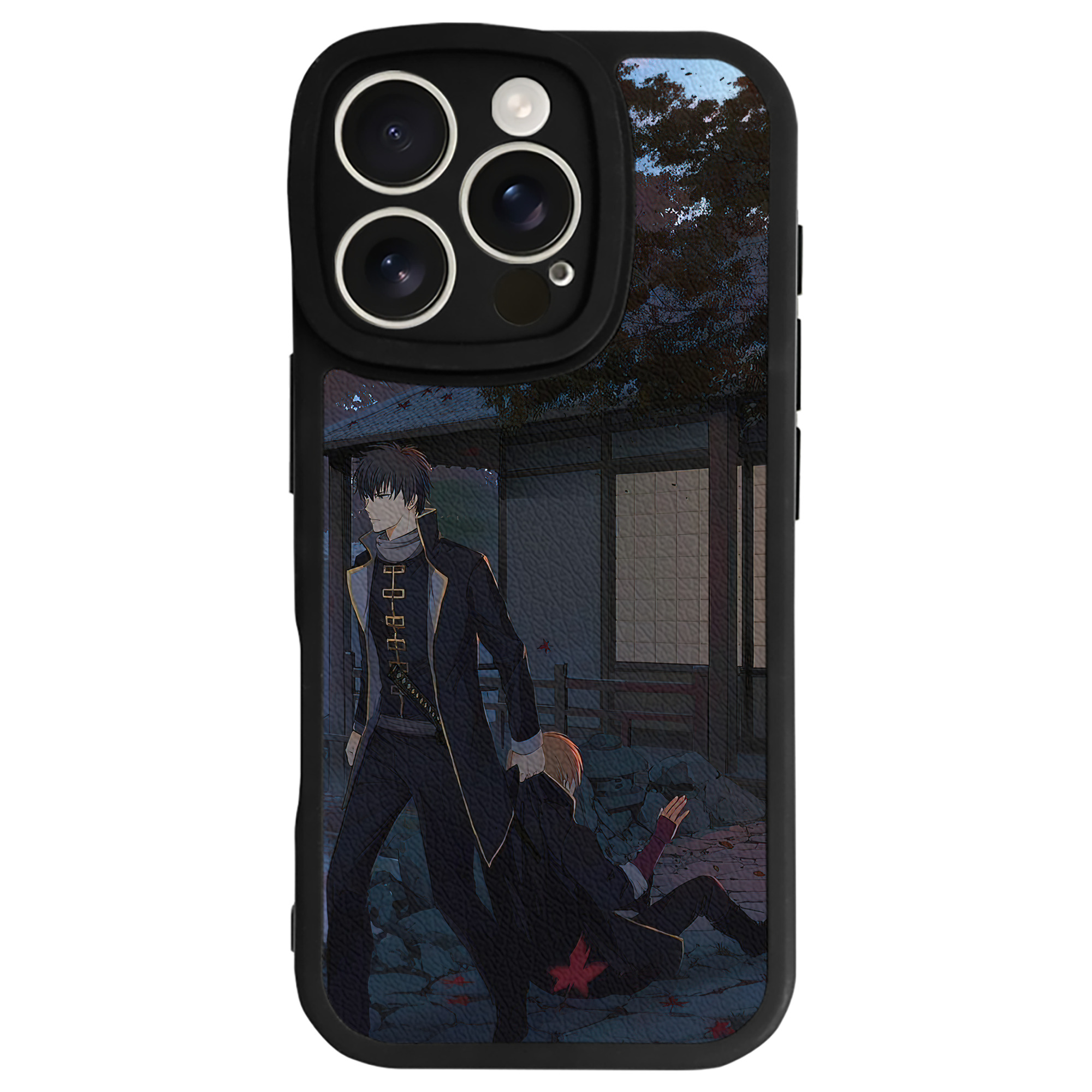 （画像用） ぎんたま 坂田銀時（さかたぎんとき） 神楽 志村新八（しむら しんぱち） GINTAMA Sakata Gintoki Kagura Shimura Shinpachi 【iPhone 16シリーズ対応】シリコンスマホケース（レザー調） 材質：シリコン
